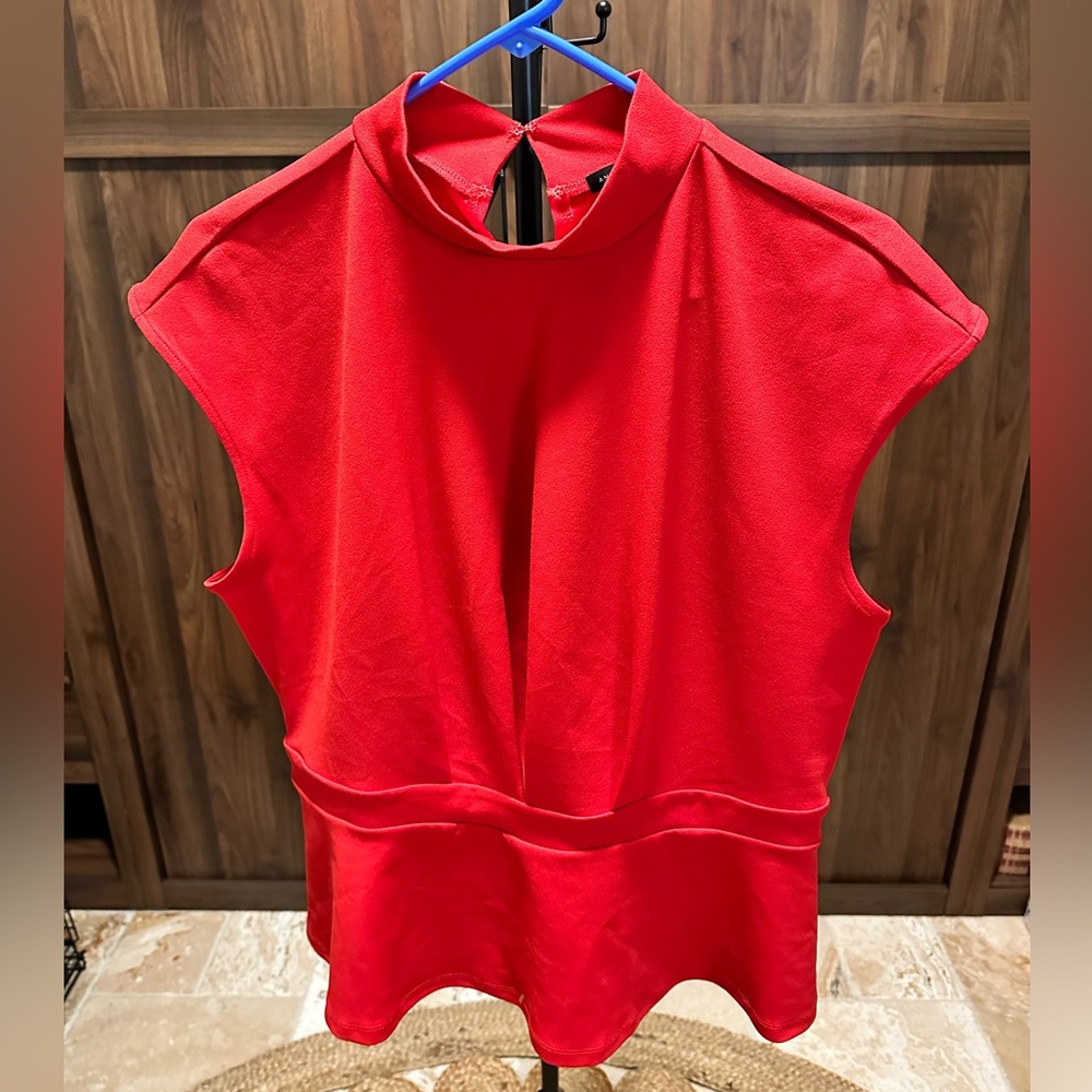 Ann Taylor Peplum Blouse, Size Large